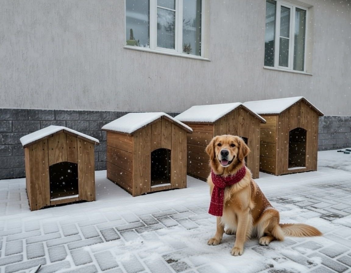 Будка коричневый размер 90×70×70 купить,NaN