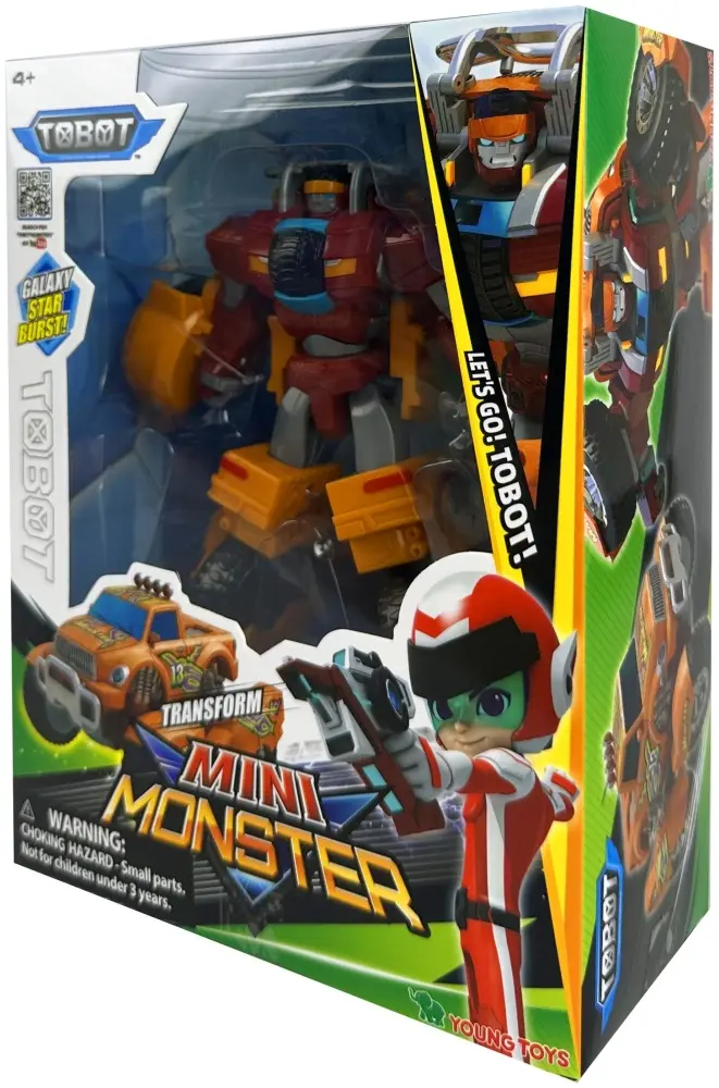 Трансформер Young Toys TOBOT Mini Monster Тобот Мини Монстр 307613, высота 11 см