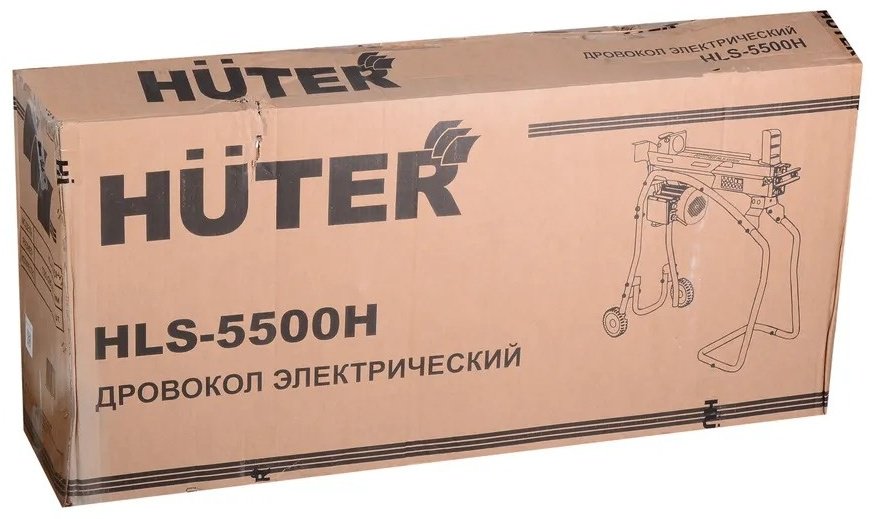 Дровокол электрический 3300 Вт HLS-5500/52H Huter гидравлический, усилие 5.5 т, длина бревна 520 мм, диаметр бревна 300 мм, высокая рама 70/14/5 купить,NaN