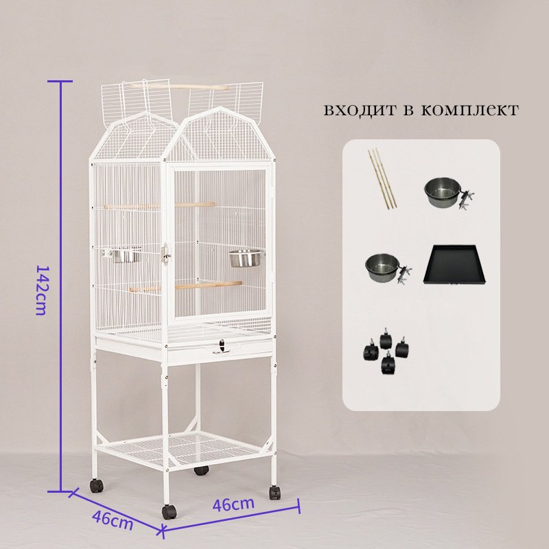 Клетка ALIFE store металл, пластик 46x46x142 см купить,NaN