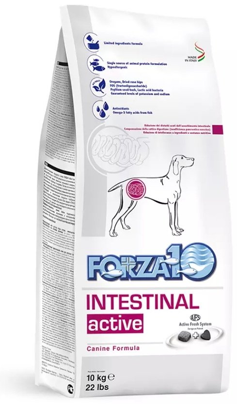 Корм Forza 10 Intestinal Active при проблемах с ЖКТ 10 кг купить,NaN