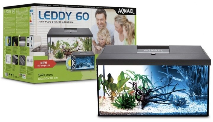 AQUAEL аквариумный набор Leddy 60 54 л купить,NaN