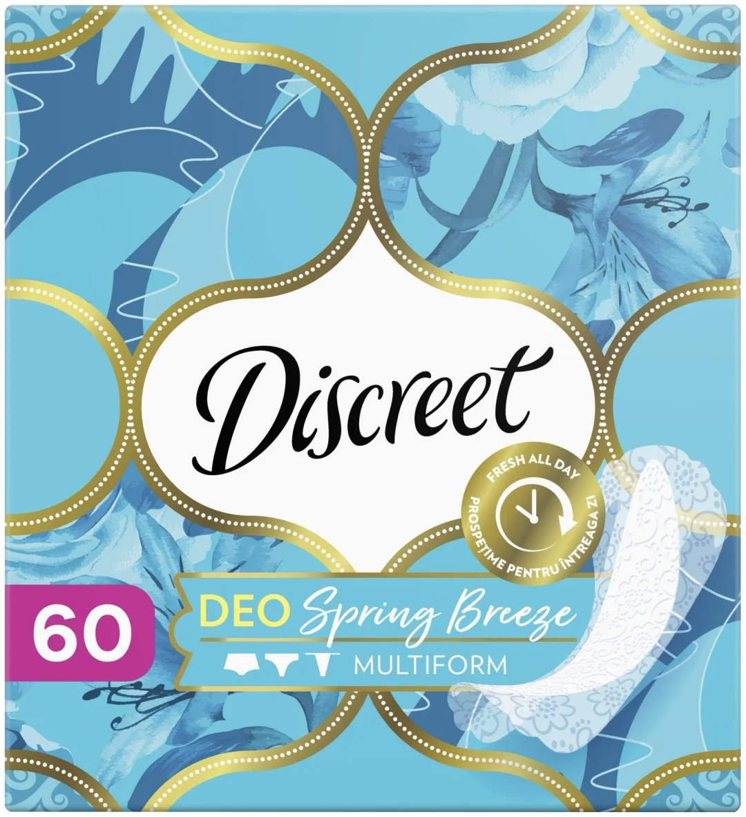 Прокладки ежедневные Discreet Deo Spring Breeze Multiform 60 шт купить,NaN