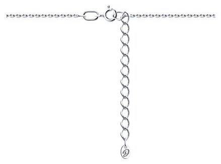 Бусы Diamant 94-270-02637-1_s длина 38 см вес 2.44 г серебро, бриллиант купить,NaN