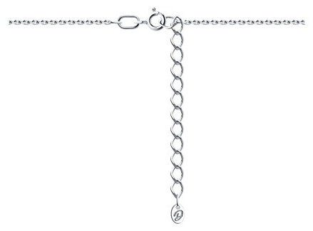 Бусы Diamant 94-270-02637-1_s длина 38 см вес 2.44 г серебро, бриллиант купить,NaN