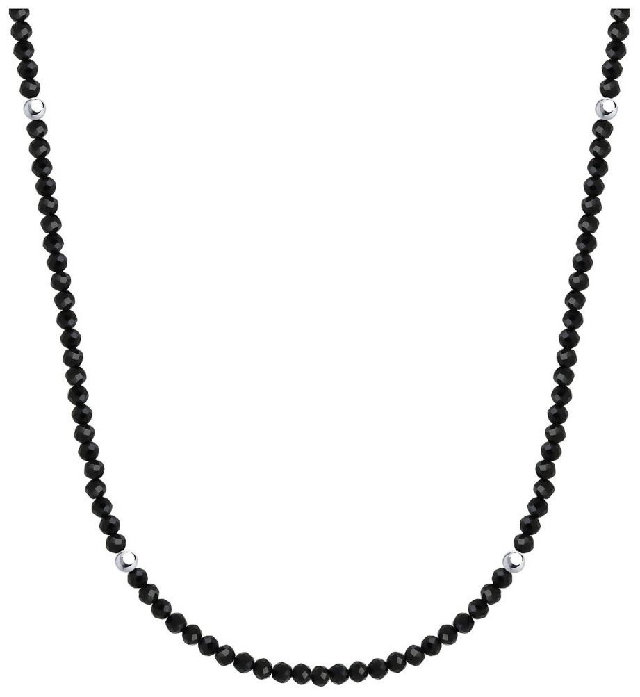 Бусы Diamant 94-370-01855-3 длина 36 см вес 1.04 г серебро, шпинель купить,NaN