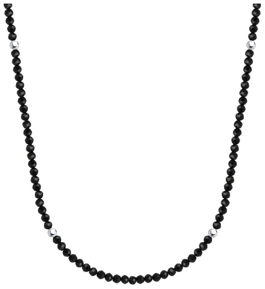 Бусы Diamant 94-370-01855-3 длина 36 см вес 1.04 г серебро, шпинель купить,NaN