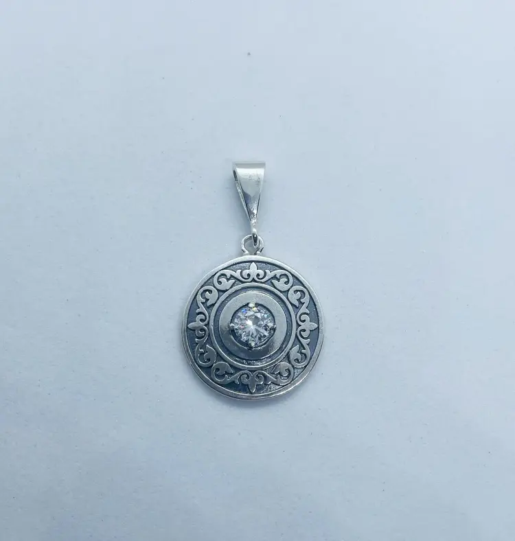 Подвеска Кристалл-L П-2562-01-1 вес 4 г серебро, фианит купить,18400