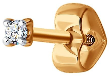Моносерьга Diamant 51-227-01926-1 вес 0.3 г золото, бриллиант купить,NaN
