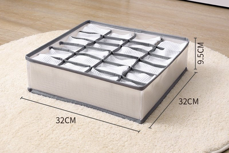 Органайзер для нижнего белья белый, серый, 4 шт купить,NaN