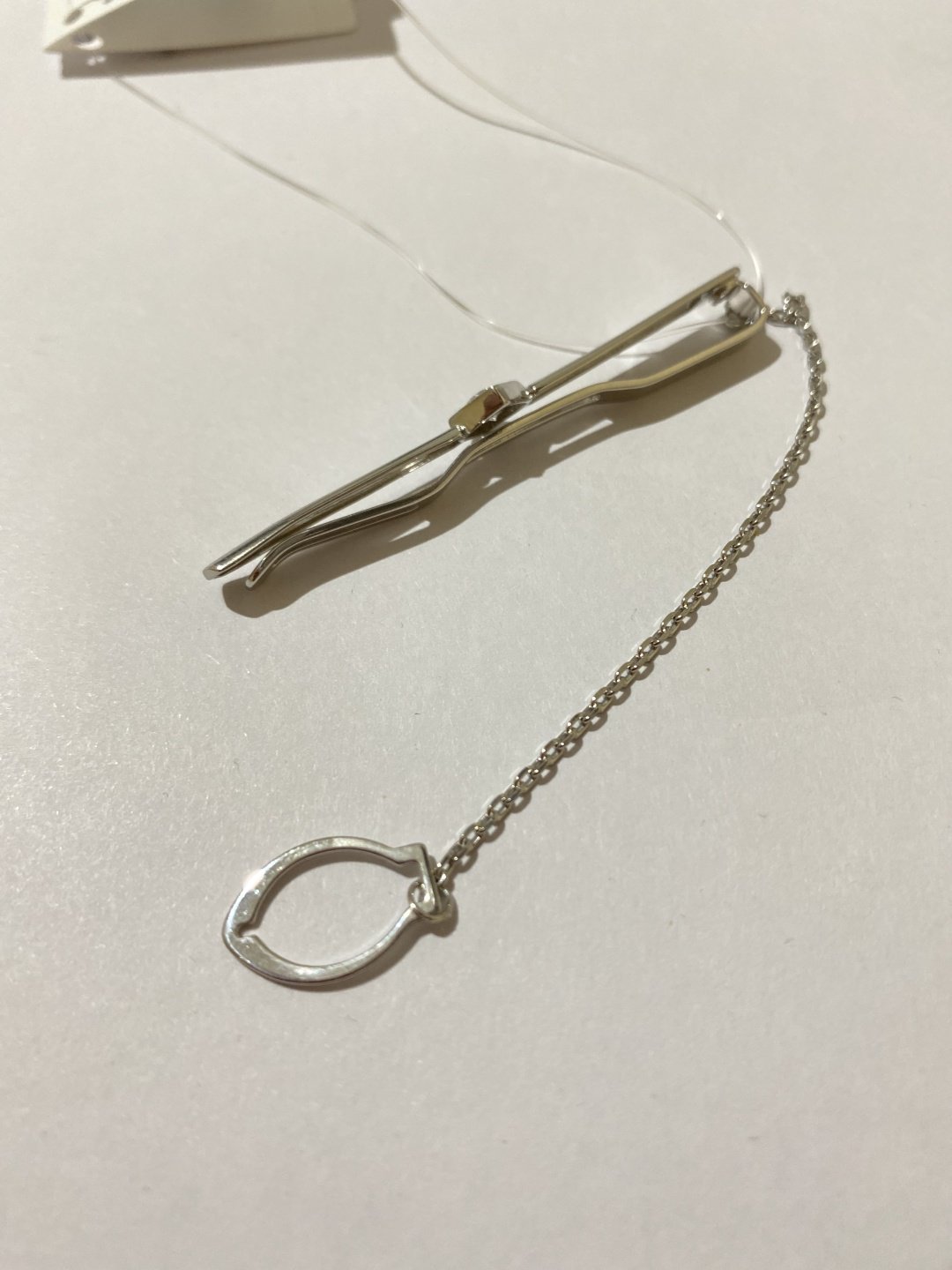 Зажим для галстука AQUAMARINE 70440.5 вес 4.47 серебро, фианит купить,NaN
