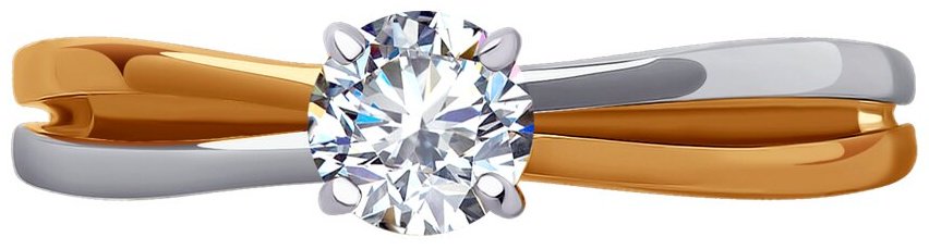 Кольцо Diamant 51-110-01726-1_18 размер 18 вес 1.53 г золото, фианит купить,NaN