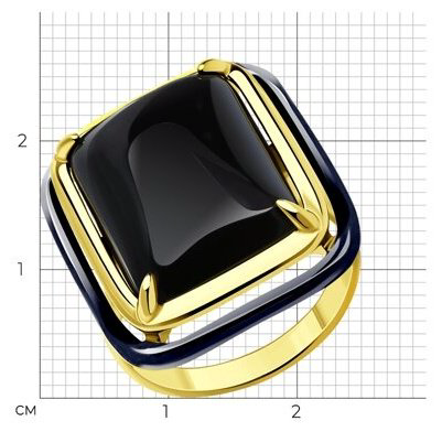 Кольцо Diamant 93-310-01704-1_18 размер 18 вес 6.09 г серебро, агат купить,NaN