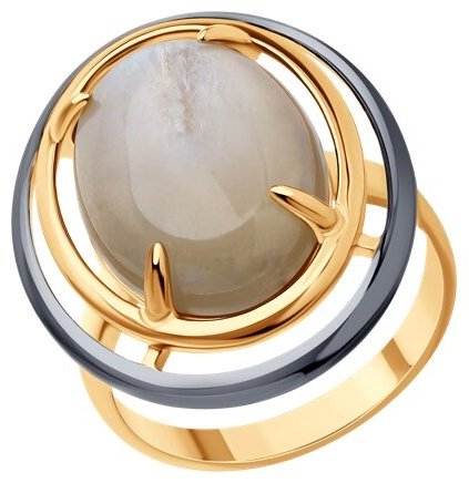 Кольцо Diamant 93-310-01750-1 размер 19 вес 5.1 г серебро, лунный камень купить,NaN
