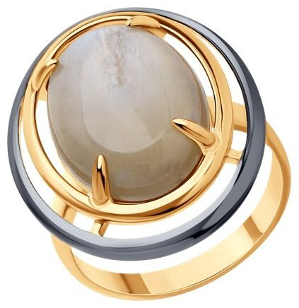 Кольцо Diamant 93-310-01750-1 размер 19 вес 5.1 г серебро, лунный камень купить,NaN