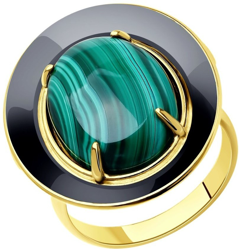 Diamant 93-310-01753-1-93-321-01752-1 вес 16.32 г 18 серебро, малахит купить,NaN