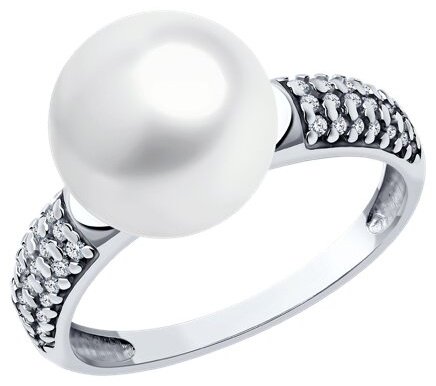 Кольцо Diamant 94-310-01952-1 размер 19 вес 3.11 г серебро, фианит