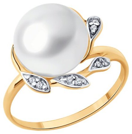 Кольцо Diamant 93-310-01943-1 размер 17 вес 2.97 г серебро, фианит