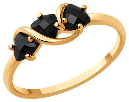 Кольцо Diamant 93-310-01950-1_18 размер 18 вес 1.25 г серебро, шпинель купить,NaN