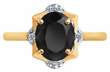 Кольцо Diamant 93-310-01953-1 размер 17.5 вес 2.3 г серебро, шпинель купить,NaN