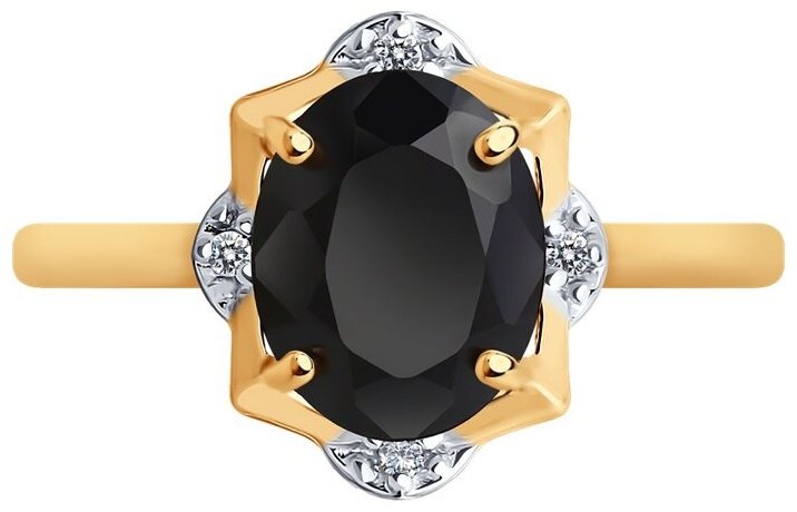 Кольцо Diamant 93-310-01953-1_18 размер 18 вес 2.41 г серебро, шпинель купить,NaN