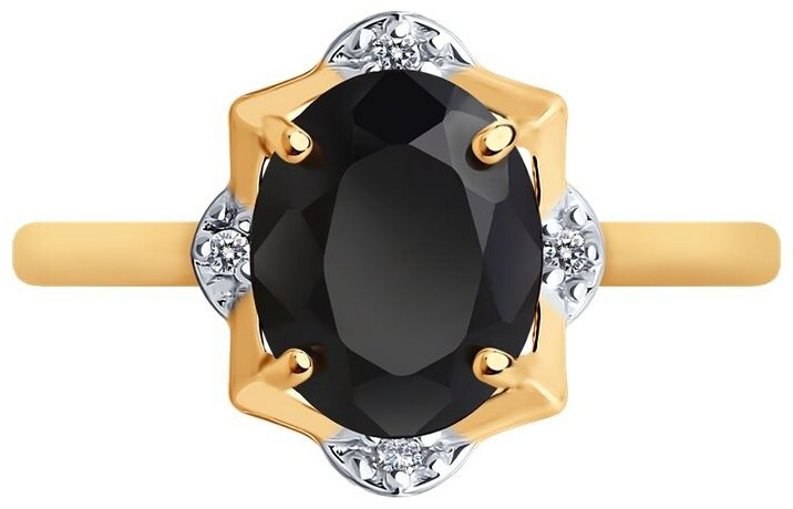 Кольцо Diamant 93-310-01953-1_18 размер 18 вес 2.41 г серебро, шпинель купить,NaN