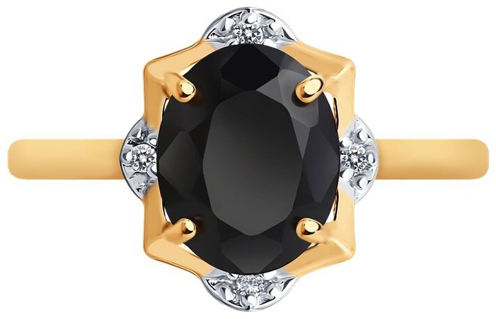 Кольцо Diamant 93-310-01953-1_19 размер 19 вес 2.5 г серебро, шпинель купить,NaN