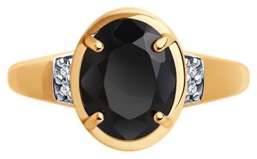 Кольцо Diamant 93-310-01954-1_18 размер 18 вес 2.24 г серебро, шпинель купить,NaN