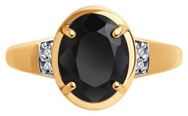 Кольцо Diamant 93-310-01954-1_18 размер 18 вес 2.24 г серебро, шпинель купить,NaN