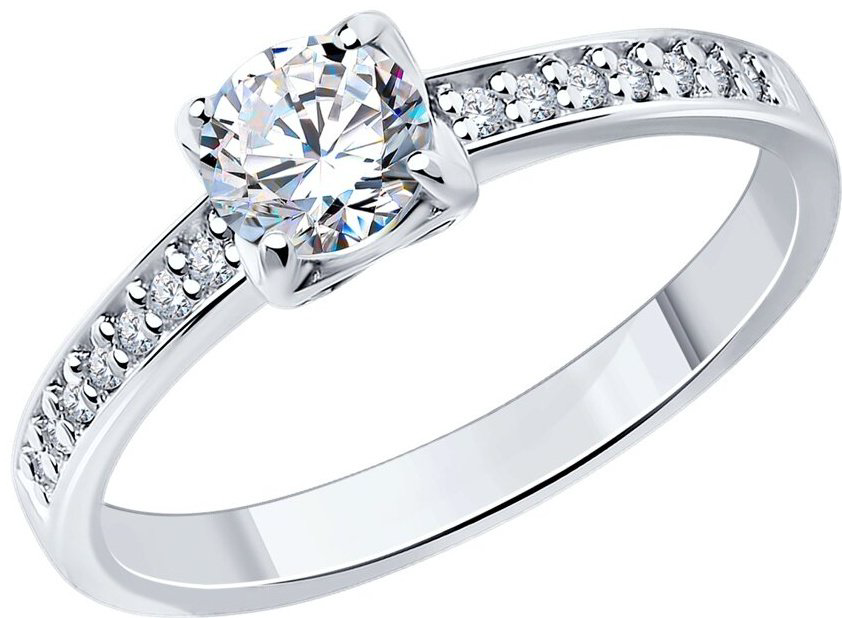 Diamant 94-110-01712-1-94-120-01712-1 вес 4.36 г 18 серебро, фианит купить,NaN