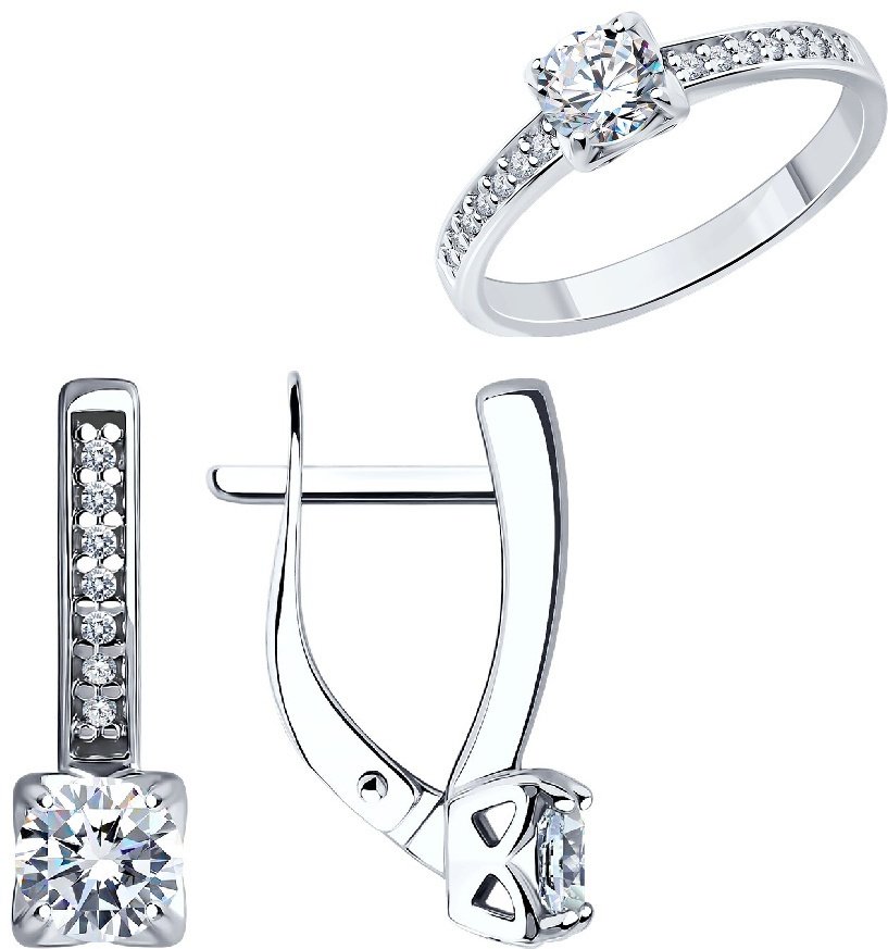 Diamant 94-110-01712-1-94-120-01712-1 вес 4.36 г 18.5 серебро, фианит купить,NaN