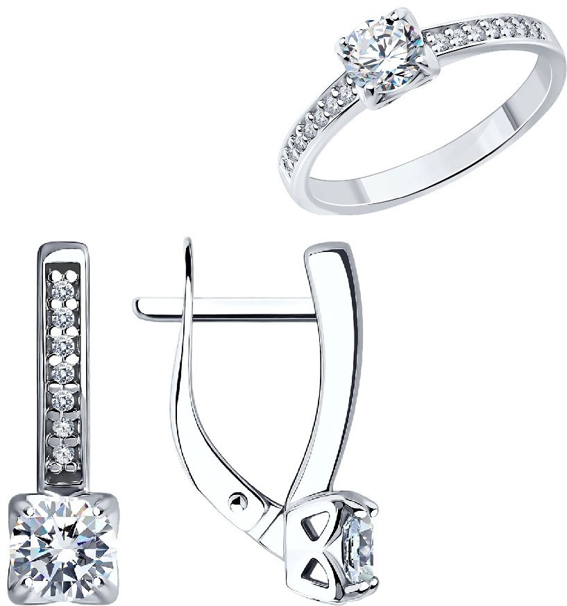 Diamant 94-110-01712-1-94-120-01712-1 вес 4.36 г 18.5 серебро, фианит купить,NaN