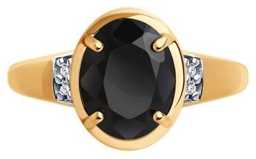 Кольцо Diamant 93-310-01954-1_s размер 18 вес 2.24 г серебро, фианит, шпинель купить,NaN
