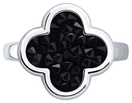 Кольцо Diamant 94-110-02342-1_17 размер 17 вес 3.55 г серебро, кристалл купить,NaN