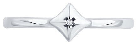 Кольцо Diamant 94-210-02137-1_17 размер 17 вес 1.38 г серебро, бриллиант купить,NaN