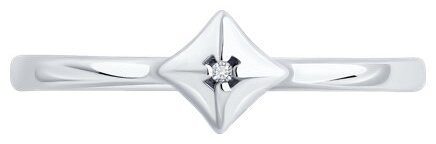 Кольцо Diamant 94-210-02137-1_17 размер 17 вес 1.38 г серебро, бриллиант купить,NaN