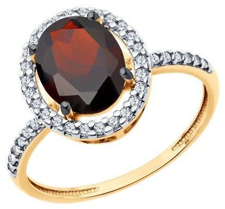 Кольцо Diamant 93-310-01999-3_17-5 размер 17.5 вес 2.02 г серебро, фианит купить,NaN
