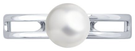 Кольцо Diamant 94-110-02378-1_16 размер 16 вес 1.3 г серебро, имитация жемчуга купить,NaN