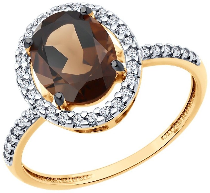 Кольцо Diamant 93-310-01999-4 размер 19 вес 1.98 г серебро, фианит купить,NaN