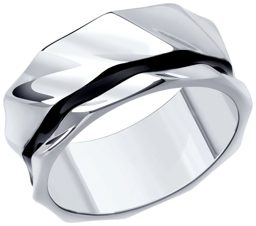 Кольцо Diamant 94-110-02640-1 размер 18 вес 7.32 г серебро, эмаль купить,NaN