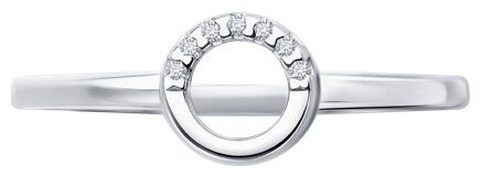 Кольцо Diamant 94-210-02695-1_16 размер 16 вес 1.39 г серебро, бриллиант купить,NaN