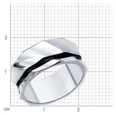 Кольцо Diamant 94-110-02640-1_s размер 23 вес 7.53 г серебро, эмаль купить,NaN