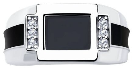 Кольцо Diamant 94-112-00488-1 размер 20.5 вес 6.61 г серебро, фианит, шпинель купить,NaN