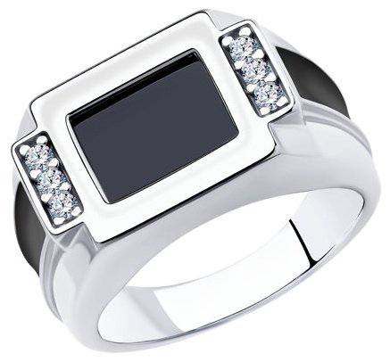 Кольцо Diamant 94-112-00488-1 размер 22 вес 6.35 г серебро, фианит купить,NaN