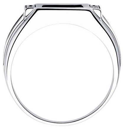 Кольцо Diamant 94-112-00488-1_225 размер 22.5 вес 6.95 г серебро, фианит, эмаль, наношпинель купить,NaN