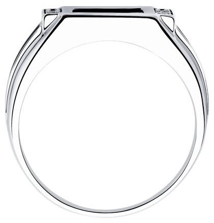 Кольцо Diamant 94-112-00488-1_225 размер 22.5 вес 6.95 г серебро, фианит, эмаль, наношпинель купить,NaN