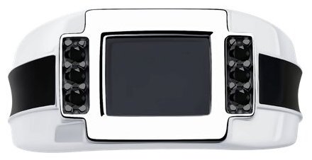 Кольцо Diamant 94-112-00488-2 размер 20.5 вес 6.66 г серебро, фианит, эмаль купить,NaN