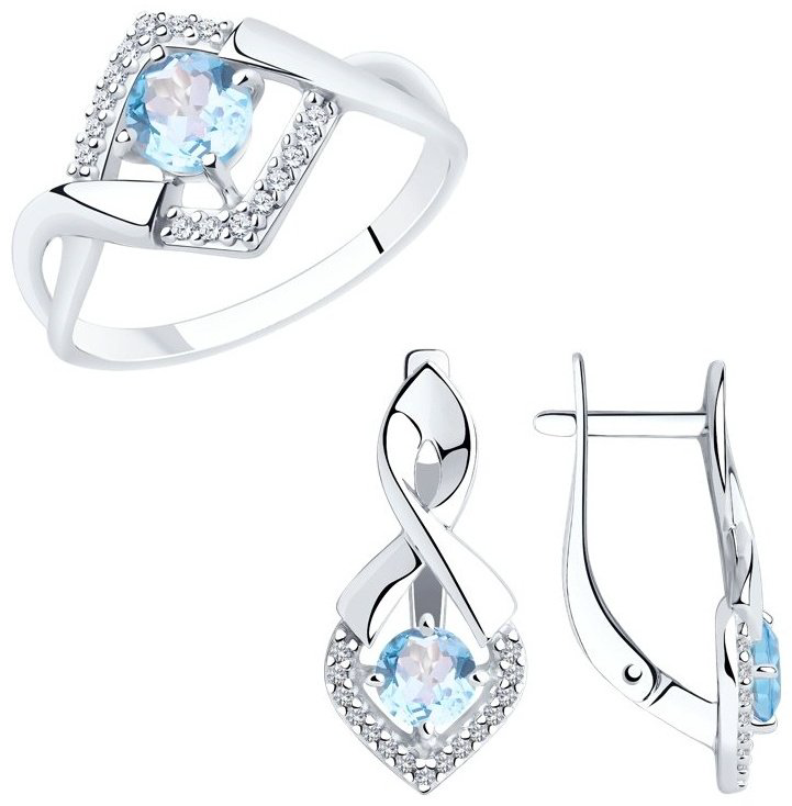 Diamant 94-310-00380-1-94-320-00380-1 вес 5.58 г серебро, фианит купить,NaN