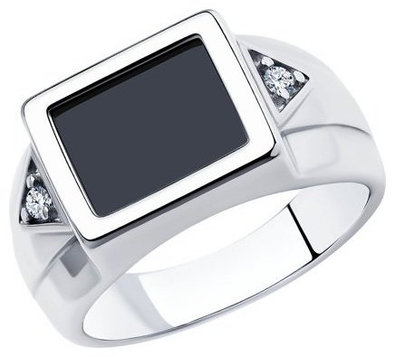 Кольцо Diamant 94-112-00491-1 размер 21 вес 5.15 г серебро, наношпинель купить,NaN