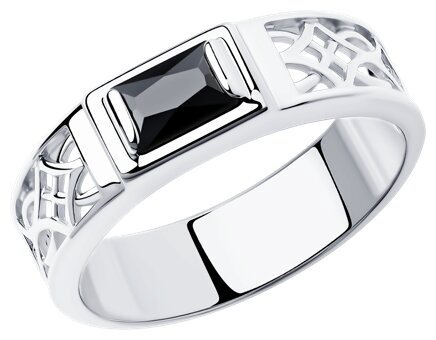 Кольцо Diamant 94-110-00943-1 размер 18 вес 3.76 г серебро, фианит купить,NaN